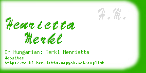 henrietta merkl business card